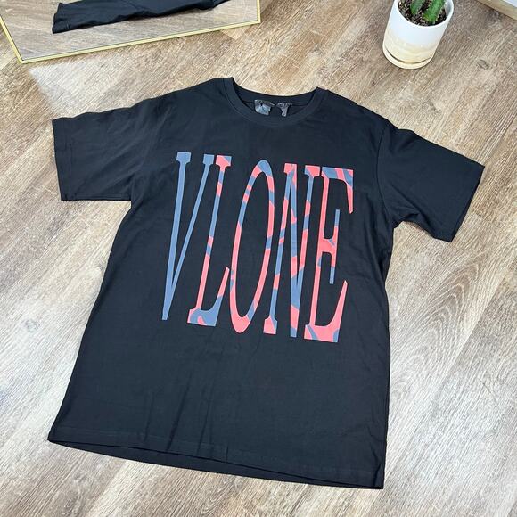 Vlone Staple Classic Red and Black OG T Shirt - Picture 2 of 7